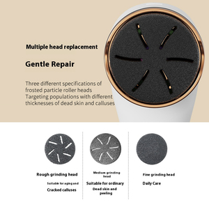 3 head callus remover Electric foot grinder Household callus remover Callus removal tool Electric foot file - Product Image 5