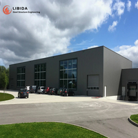 Bâtiment d'entrepôt en structure métallique préfabriquée, ossature en acier, taille personnalisée, directement de l'usine
