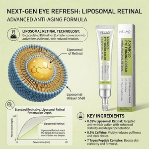 Crema <span class=keywords><strong>Contorno</strong></span> <span class=keywords><strong>de</strong></span> <span class=keywords><strong>Ojos</strong></span> OEM Potente <span class=keywords><strong>con</strong></span> <span class=keywords><strong>Retinol</strong></span> 7X y Péptidos, Hidratante y Reafirmante, Reduce Líneas Finas, Suero <span class=keywords><strong>con</strong></span> Péptidos, Cafeína y Retinal Liposomado - Product Image 2