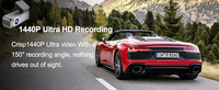 1.5 pouces mini WiFi APP contrôle Dash Cam voiture DVR caméra 2K HD Vision nocturne voiture caméra G-sensor enregistreur vidéo surveillance de stationnement