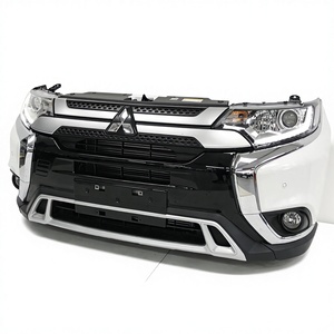 Pare-chocs avant en plastique noir assemblé de haute qualité, marque Huaxin, neuf, kit d'assemblage de la face avant, phares, Mitsubishi Outlander 19 - Product Image 1