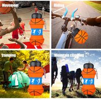 Écologique Portable Pliable 550ml Silicone Bouteille D'eau Basketball Sports De Plein Air Voyage Bouteille D'eau pour Les Enfants