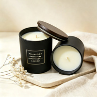 Bougie parfumée pour la maison, 60h de combustion longue durée, écologique, à base de cire végétale, sans fumée, parfum propre, bougies parfumées