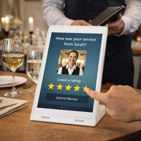 Afficheur numérique intérieur à écran tactile 10 points de type L de 10,1 pouces blanc avec garantie de 3 ans, utilisation OEM pour les restaurants et les cafés