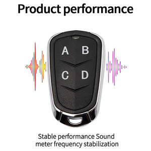<span class=keywords><strong>Duplicator</strong></span> Rolcodes Garagedeur Kloon Grijper Face To Face Afstandsbediening Universeel 433Mhz 4 Knop Zwart Met Metalen Frame - Product Image 2