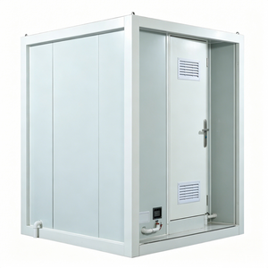 Cabina de Baño Doble Prefabricada Moderna y de Lujo, con Paredes de Vidrio, Portátil, para Campamentos VIP, Eventos al Aire Libre y Fiestas - Product Image 2