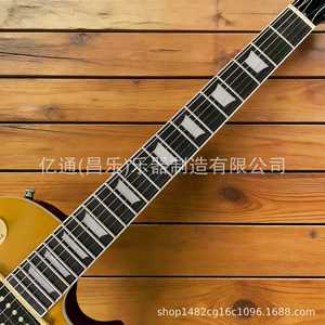 Chitarra Elettrica Ledux Stile <span class=keywords><strong>Les</strong></span> <span class=keywords><strong>Paul</strong></span> con Top Dorato, Modello HH di Alta Gamma per il Mercato Internazionale - Product Image 3