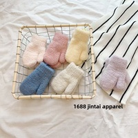 Guantes Suaves y Acogedores para Bebé, de Algodón/Spandex, Largos hasta la Muñeca, para Mantener las Manitas Cálidas en Invierno, con Banda para el Cuello y Cubre Dedos