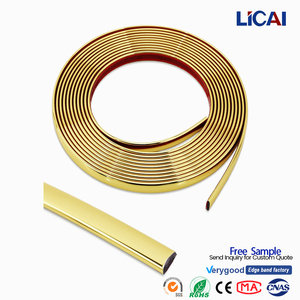 <span class=keywords><strong>Moulure</strong></span> décorative autocollante dorée brillante, flexible, <span class=keywords><strong>pour</strong></span> <span class=keywords><strong>miroir</strong></span>, mur, plafond, sol, bordure de carrelage et de meuble, livraison rapide - Product Image 3