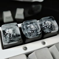 Accessoires de clavier mécanique personnalisés DIY Artisan Montagne enneigée 3D Résine rétroéclairée Keycaps