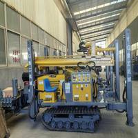 Foreuse hydraulique portable diesel 200m pour puits d'eau, machine de forage rurale