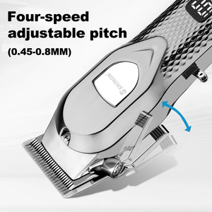 <span class=keywords><strong>Suttik</strong></span> S-199 Neuheiten 2000mAh Strong Power Schnur lose Hochleistungs-Ganzmetall-Haars chneide maschine USB Wiederauf ladbar Für Glatze Kopf - Product Image 2