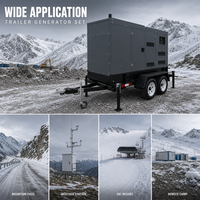 Générateur diesel monté sur remorque pour l'alimentation d'urgence en cas de catastrophe, générateur diesel Doosan avec ATS 70 kVA 60 Hz