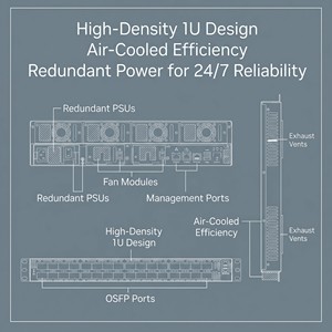 Nuevo Switch InfiniBand NVIDIA MQM9790-NS2R Quantum-2 <span class=keywords><strong>NDR</strong></span> 400G con 32 OSFP 1U C2P Airflow para IA, HPC, Clústeres y Centros de Datos - Product Image 3