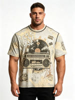 T-shirt uni surdimensionné pour homme, impression DTF DTG, impression à l'écran, logo personnalisé, 100% coton, t-shirts pour homme