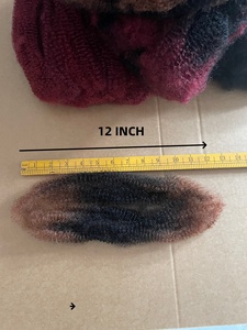 New tóc con người Replica afro kinky số lượng lớn cho knotless Micro Twist bện phần mở rộng tóc 12 inch 100gram tóc tự nhiên cảm thấy Ombre - Product Image 5