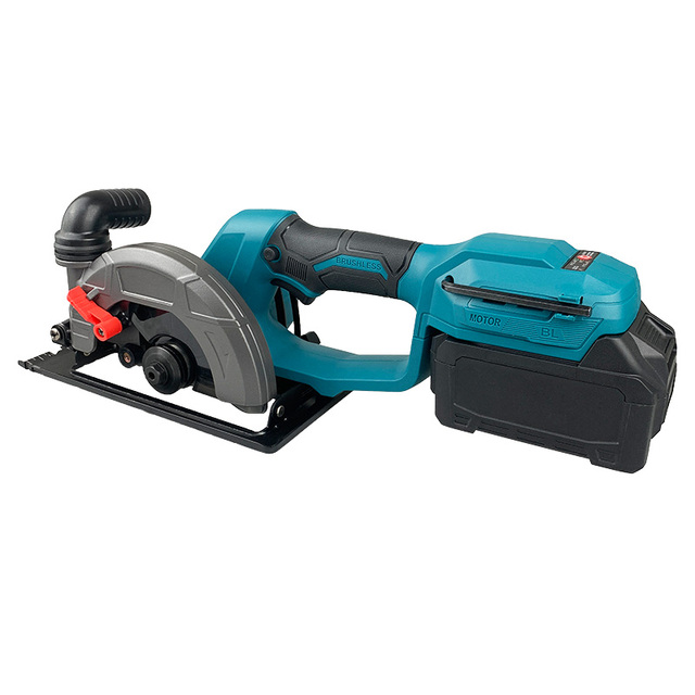 Portable Brushless Circular Saw Industrial/DIY Woodworking Tool with Battery Power for Rechargeable Wood Cutting