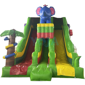 Château gonflable double toboggan géant, nouveau design, pour l'extérieur et l'intérieur, toboggan animalier sec pour enfants et adultes, idéal pour la récréation - Product Image 6
