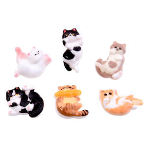 Accesorios de Resina con Forma de <span class=keywords><strong>Gato</strong></span>, Adhesivos Decorativos para Refrigerador, Carcasas de Teléfono y Escritorio, Material para Manualidades - Product Image 6