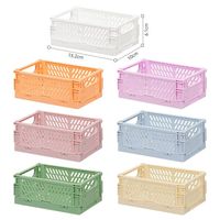 Panier de rangement pliable en plastique PP, petit format, durable, fiable, écologique, pour la maison et la cuisine