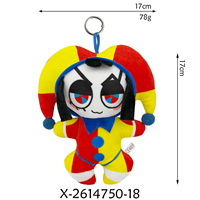 Nouvel Arrivage Transfrontalier : Superbe Poupée en Peluche Clown Cyber Circus Numérique, en Polyester et Coton PP, 11CM-30CM, En Stock