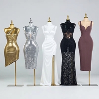 Tamaño L Pintura blanca brillante Cuerpo de plástico americano europeo Pechos grandes Culo grande Tienda de ropa Maniquíes femeninos de talla grande