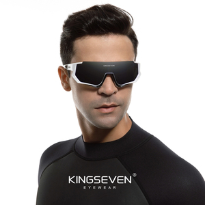 Lunettes de soleil de vélo <span class=keywords><strong>KINGSEVEN</strong></span> pour hommes et femmes, lunettes de VTT polarisées UV400, lunettes de protection pour la pêche et les sports LS-910 - Product Image 3