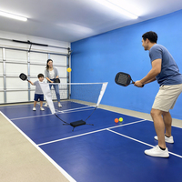 Système de filet de pickleball portable de qualité supérieure conforme aux normes USAPA avec raquette