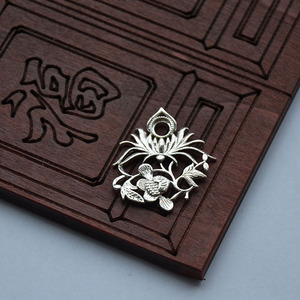<b>Copper</b> Flower Pendant 31x33mm Plated For <b>Bracelet</b> Making DIY Jewelry Findings - Product Image 3