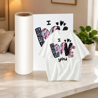 Film de transfert 3D PET haute clarté 30 cm et 60 cm pour imprimante DTF, rouleau de transfert thermique pour impression personnalisée de vêtements et t-shirts