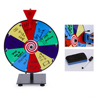 Roue de la Fortune Personnalisée Effaçable pour Tirage au Sort, Support d'Activité de Jeu Rond pour Affichage d'Événements