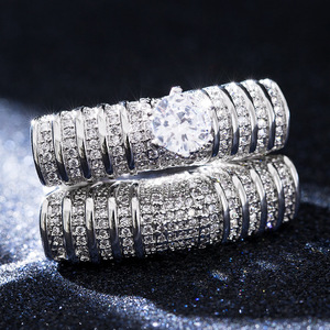 Set di Anelli di Lusso a Doppio Strato per Donne, Elegante Accessorio Traforato per Feste e Matrimoni, Idea Regalo - Product Image 4