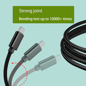 Cables de Datos USB A-L Premium de 1m/2m/3m, Conector de Aleación de Aluminio, Trenzado de Nailon, Núcleo de Cobre Puro para Teléfonos - Product Image 5