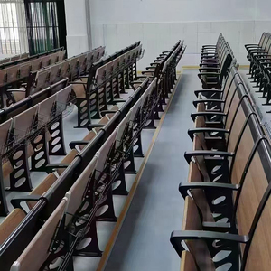 Vente directe d'usine de chaises pliantes modernes en alliage d'aluminium pour auditoriums, salles universitaires et salles de classe. - Product Image 4