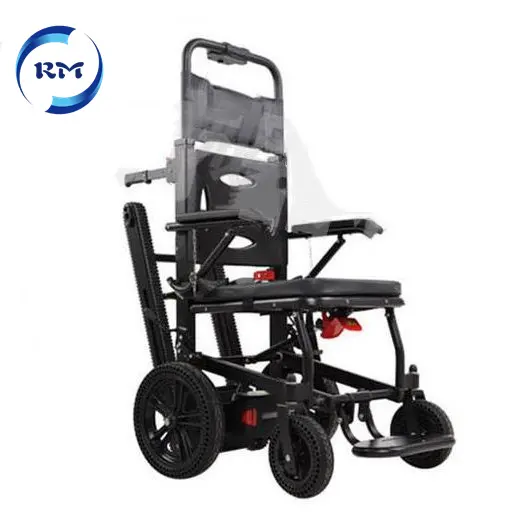 Comfortable Electric Trolley Chair Lift Hospital Stair Climbing Wheelchair folding electric wheelchair for the elderly people