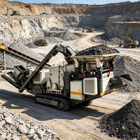 Stations mobiles de concassage de ballast : concassage sur site le long des routes de construction, à la base de la construction ferroviaire