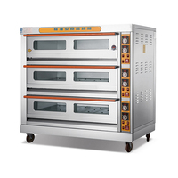 Four à pizza commercial RUITAI, électrique et gaz, en acier inoxydable, commande tactile, thermostat réglable pour boulangerie