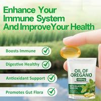 HDK Minyak Oregano Softgels 150mg dengan Minyak Habbatussauda Karvakrol Timokinon Dukungan Imunitas Pencernaan Usus OEM ODM