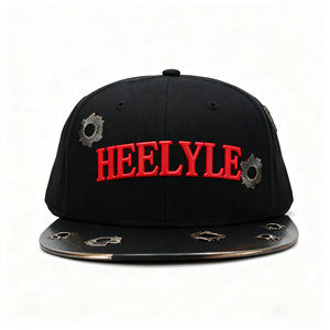 5パネル非構造スナップバックキャップカスタム刺繍ロゴ入りブランクプレーンキャップ - Product Image 1