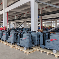 Nouvelle laveuse de sol industrielle sans fil à nettoyage automatique à piles pour entrepôt d'atelier d'usine