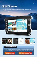 Lecteur multimédia de tableau de bord Android 14 7 pouces avec DSP, CarPlay, caméra de recul intégrée, Wi-Fi, GPS, garantie 1 an pour VW Passat B6 Amarok