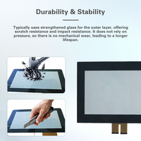 Panel Sentuh Kapasitif Proyeksi HD 21,5 inci Grosir Pabrik PCAP Multi-Touch USB untuk Monitor Medis Kontrol Industri