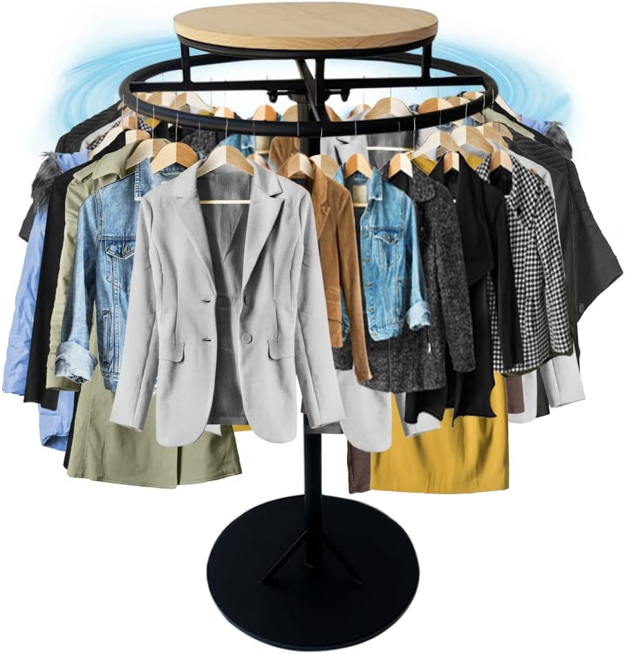 Piral Clothing Rack Clothe Garment Boutique Charcoal 29 Leaf Finial