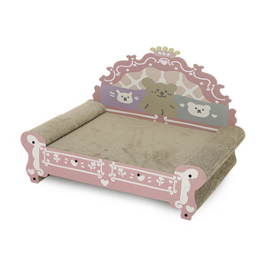 Lit pour chat en forme de grotte, en carton ondulé, résistant aux griffures, style classique, lit pour animaux de compagnie rectangulaire - Product Image 4