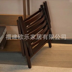 Folding chairs, stools, outdoor balcony bamboo and solid wood portable fishing stools, household small <b>tables</b> and chairs, - Product Image 2