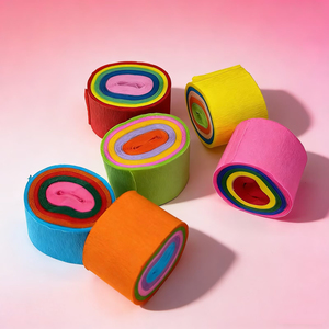 Textured Crepe Paper Roll with Unique Surface Ideal for <b>Scrapbooking</b> Journaling and Handmade Card Making Supplies - Product Image 1