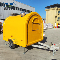 ONLYWE Populaire Street Mini Food Truck Fast Food Van Hot Dog Café Remorque de nourriture avec cuisine complète Camion Petite Pizza