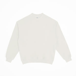 Sudadera Unisex de Cuello Redondo de Poliéster/Algodón, Jersey de Gran Tamaño, Forro Polar Sólido, Personalizable en Blanco, 430gsm, para Hombre - Product Image 5