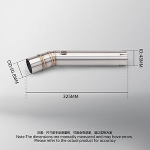 Tuyau d'échappement Slip-On en acier inoxydable pour silencieux central de moto pour CB1300 FZS600 Compatible FZS 600 Fazer 1998-2003 CB1300 - Product Image 3