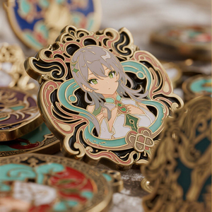 Pin de solapa de esmalte duro personalizado para mujer, bonito, hecho a medida, venta al por mayor, artesanía metálica del fabricante - Product Image 1